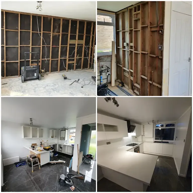 Renovation work in progress during a CIN Construction project